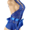 Body dentelle transparente et décolleté V