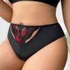 Culotte noire dentelle et motifs bisou - Kiss Me (3) Culotte noire dentelle et motifs bisou - Kiss Me