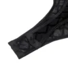 Ensemble 2 pièces body carreaux transparents et porte-jarretelles – chaînettes métal