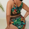 Bikini grande taille tropical gainant – Rio Caliente