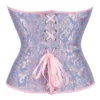 Corset bleu et rose pastel Sidonie (5) Corset bleu et rose pastel Sidonie