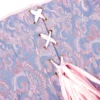 Corset bleu et rose pastel Sidonie (7) Corset bleu et rose pastel Sidonie