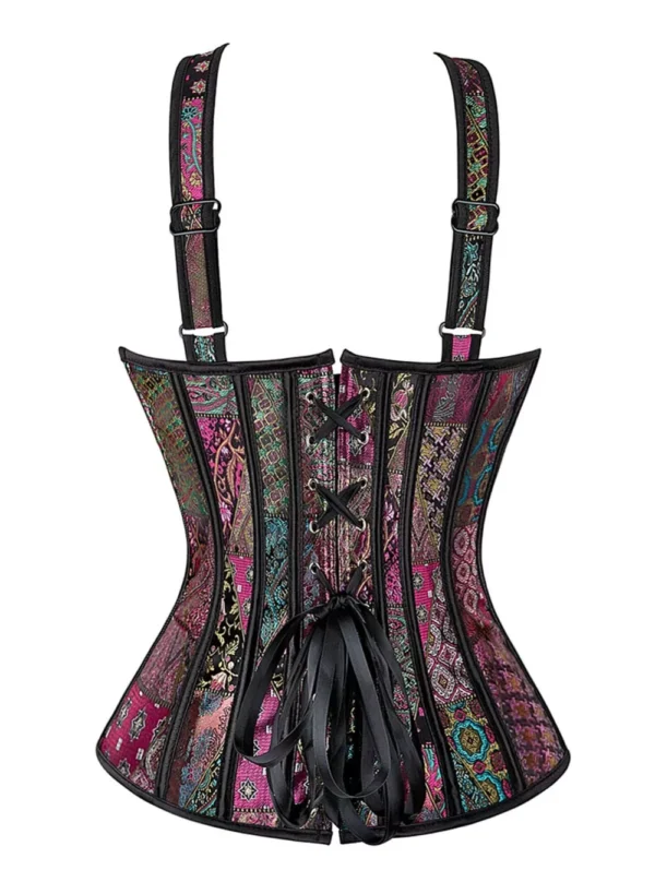 Corset bustier à bretelles Bohemian Rhapsody (vue de dos) Corset bustier à bretelles Bohemian Rhapsody