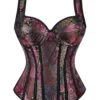 Corset bustier à bretelles Bohemian Rhapsody (vue de face) Corset bustier à bretelles Bohemian Rhapsody