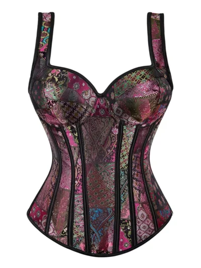 Corset bustier à bretelles Bohemian Rhapsody