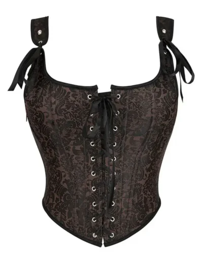 Corset bustier médiéval à lacets Béatrice