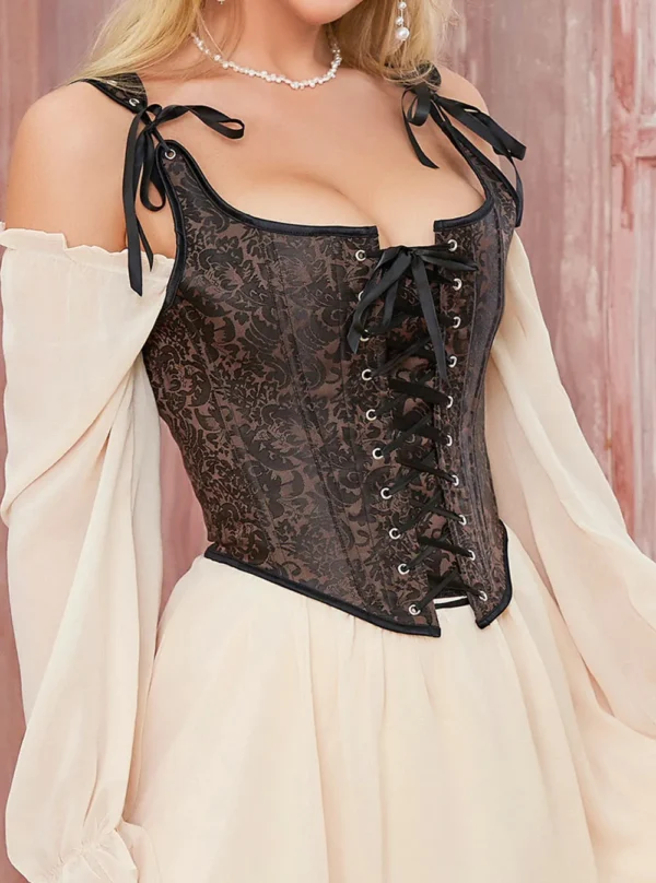 Corset bustier médiéval à lacets Béatrice (6) Corset bustier médiéval à lacets Béatrice