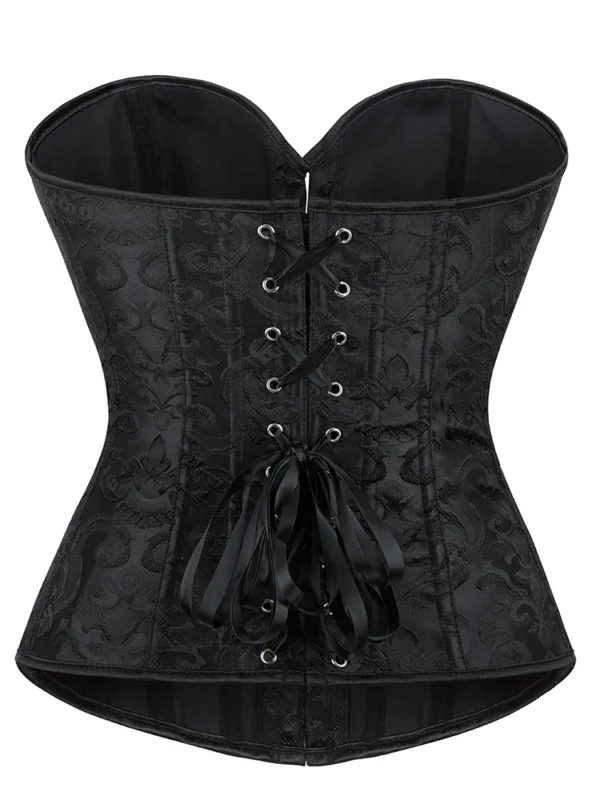 Corset bustier noir classique Hester (3) Corset bustier noir classique Hester