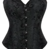 Corset bustier noir classique Hester (6) Corset bustier noir classique Hester