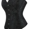 Corset bustier noir classique Hester (7) Corset bustier noir classique Hester