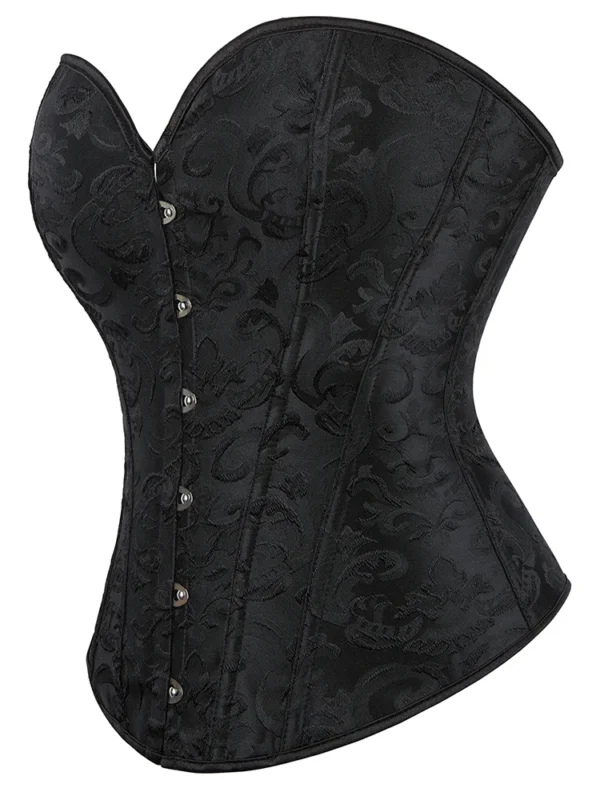 Corset bustier noir classique Hester (7) Corset bustier noir classique Hester