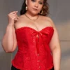 Corset bustier rouge Glamour (2) Corset bustier rouge Glamour