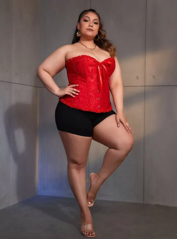 Corset bustier rouge Glamour (3) Corset bustier rouge Glamour