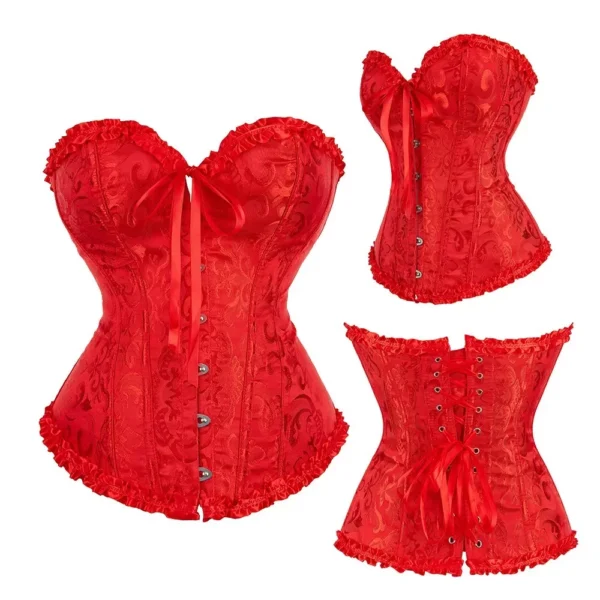 Corset bustier rouge Glamour (6) Corset bustier rouge Glamour