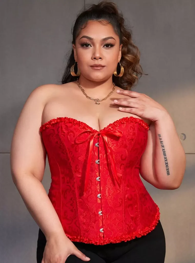 Corset bustier rouge Glamour