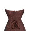 Corset bustier steampunk marron Avalon (2) Corset bustier steampunk marron Avalon