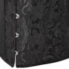 Corset chic noir avec épaules en dentelle Gloria (5) Corset chic noir avec épaules en dentelle Gloria