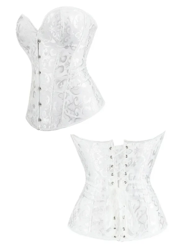 Corset de soirée blanc Lucia (6) Corset de soirée blanc Lucia