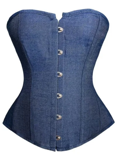 Corset denim blue jeans Jade