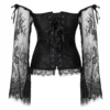 Corset gothique noir Ravenna