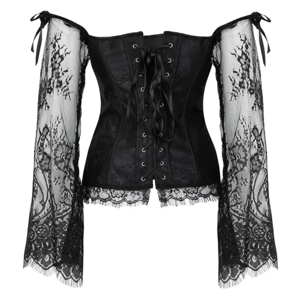Corset gothique noir Ravenna