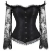Corset gothique noir Ravenna