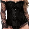 Corset gothique noir Ravenna