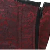 Corset gothique rouge à harnais Rêves de Cuir