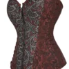 Corset rétro marron Marinella (brocart marron) Corset rétro marron Marinella