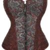 Corset rétro marron Marinella (fermeture zip frontale) Corset rétro marron Marinella