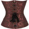 Corset rétro marron Marinella (lacets dorsaux) Corset rétro marron Marinella