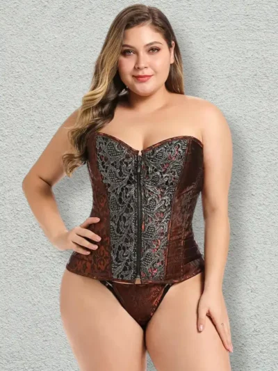 Corset rétro marron Marinella