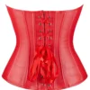 Corset rouge simili-cuir Ruby (vue de dos) Corset rouge simili-cuir Ruby