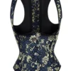 Corset royal bleu et or Arabella (1) Corset royal bleu et or Arabella