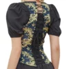 Corset royal bleu et or Arabella (4) Corset royal bleu et or Arabella