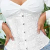 Corset serre-taille blanc Izabel