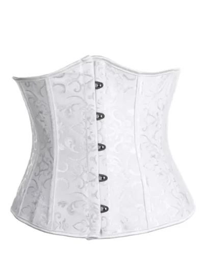 Corset serre-taille blanc Izabel