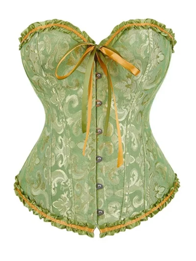 Corset vert & or Thalie