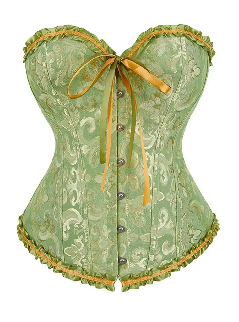 Corset vert & or Thalie