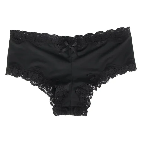 Culotte confort dentelle Romy (noir, vue réelle) Culotte confort dentelle Romy