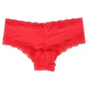 Culotte confort dentelle Romy (rouge, vue réelle) Culotte confort dentelle Romy