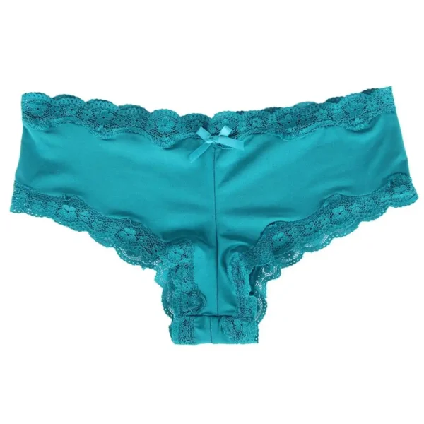 Culotte confort dentelle Romy (vert, vue réelle) Culotte confort dentelle Romy