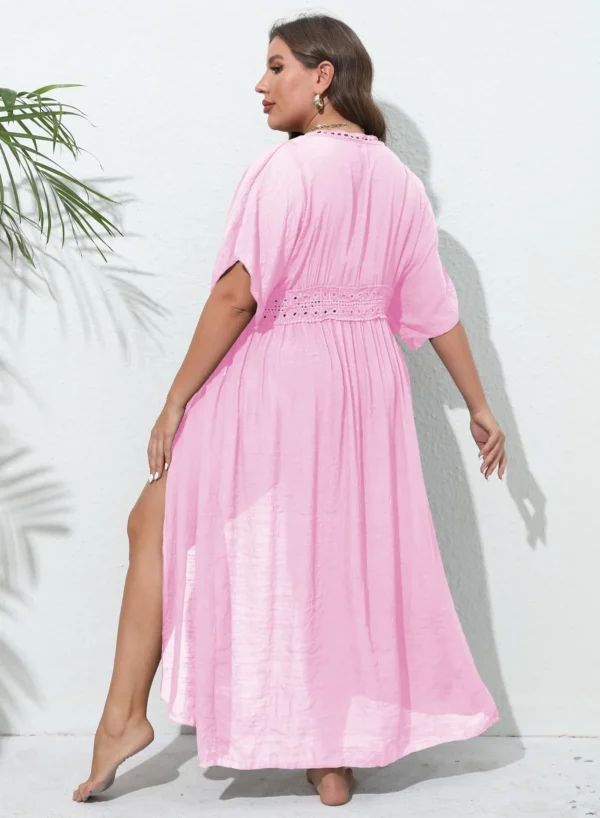Kimono de plage fluide manches chauve-souris (10) Kimono de plage fluide manches chauve-souris