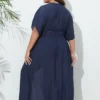 Kimono de plage fluide manches chauve-souris (2) Kimono de plage fluide manches chauve-souris