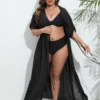 Kimono de plage fluide manches chauve-souris (6) Kimono de plage fluide manches chauve-souris