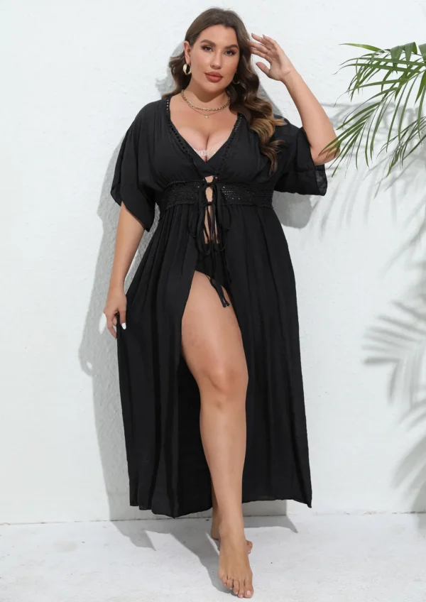 Kimono de plage fluide manches chauve-souris (8) Kimono de plage fluide manches chauve-souris