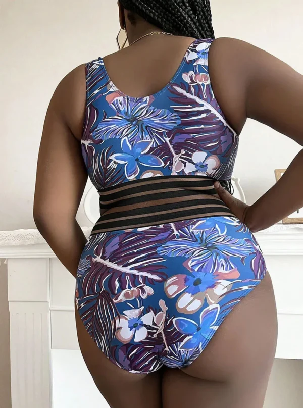 Maillot de bain 2 pièces exotique grande taille – Rio Nocturno