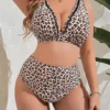 Maillot de bain léopard 2 pièces Savannah Curve (2) Maillot de bain léopard 2 pièces Savannah Curve