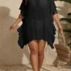 Robe de plage ample & courte (3) Robe de plage ample & courte – Noir ou blanc