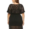 Robe de plage grande taille en crochet bohème chic (5) Robe de plage grande taille en crochet bohème chic